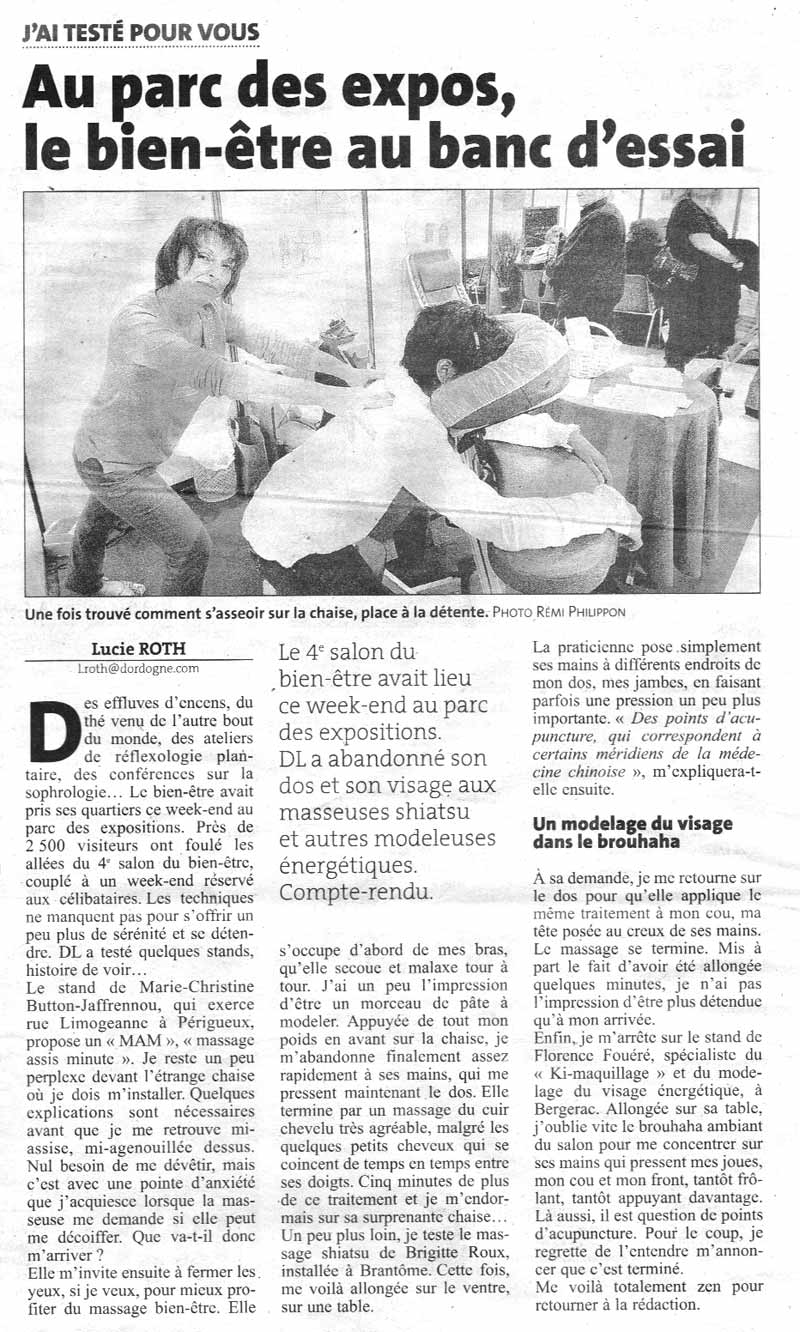 Le Salon Bien-Être - Article de Presse