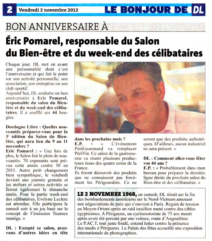 Le Salon Bien-Être - Article de Presse